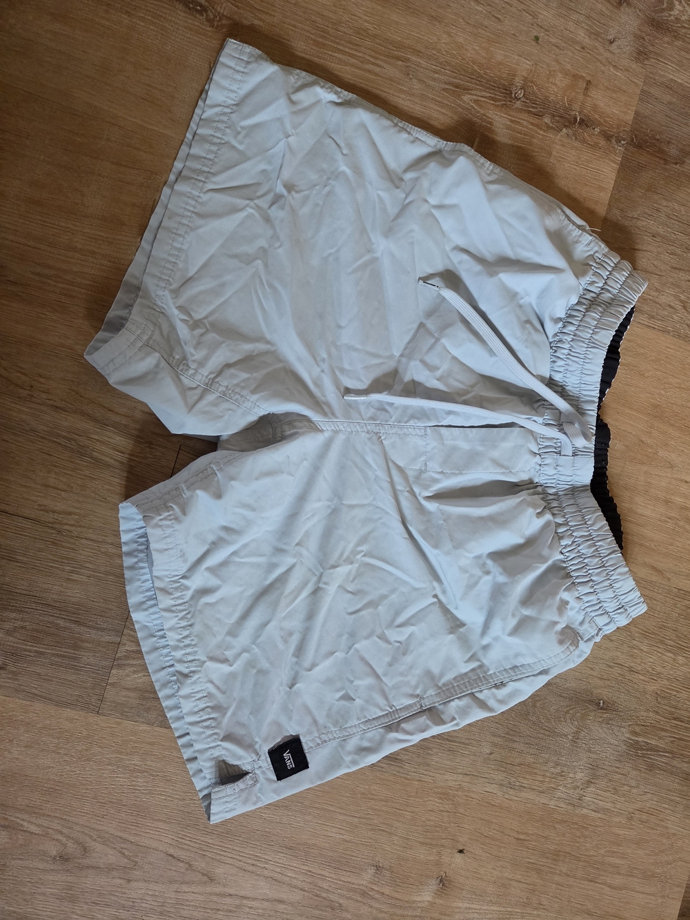 Vans White Men’s Athletic Drawstring Shorts